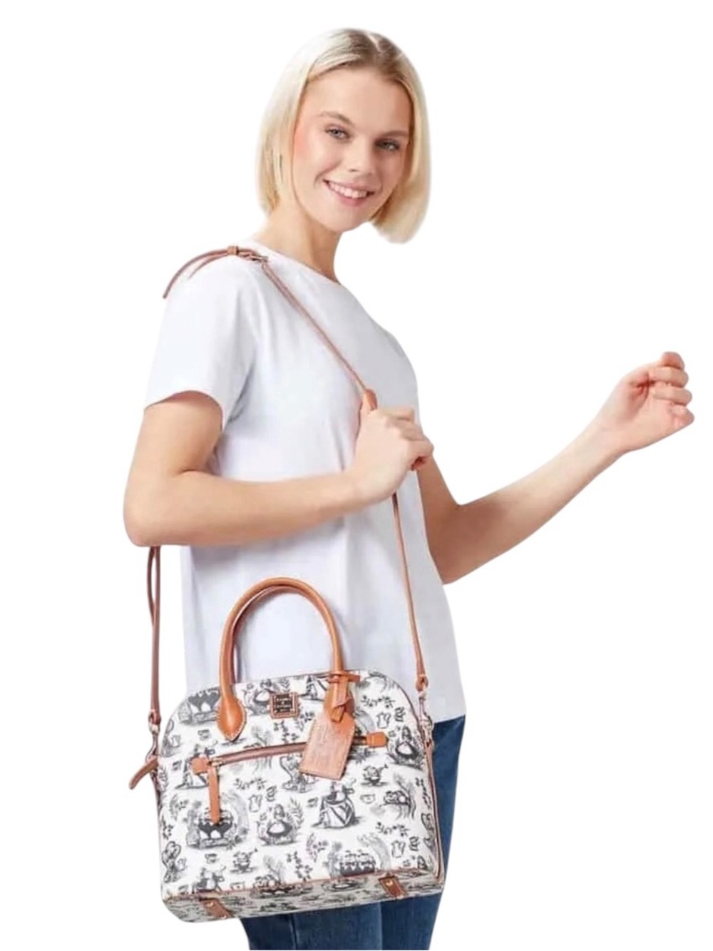 Dooney & Bourke Disney Alice in Wonderland 2022 Satchel NWT - Picture 9 of 11
